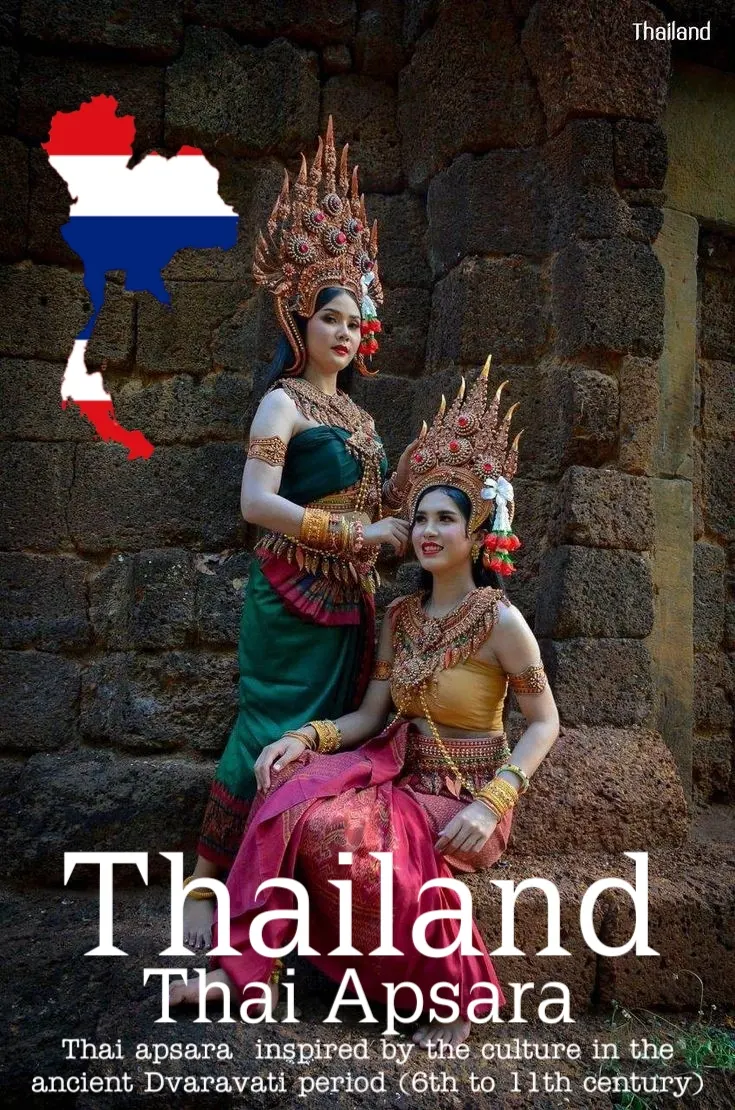 Apsara Costume.Apsara danceThailand Culture.Apsorn dance.