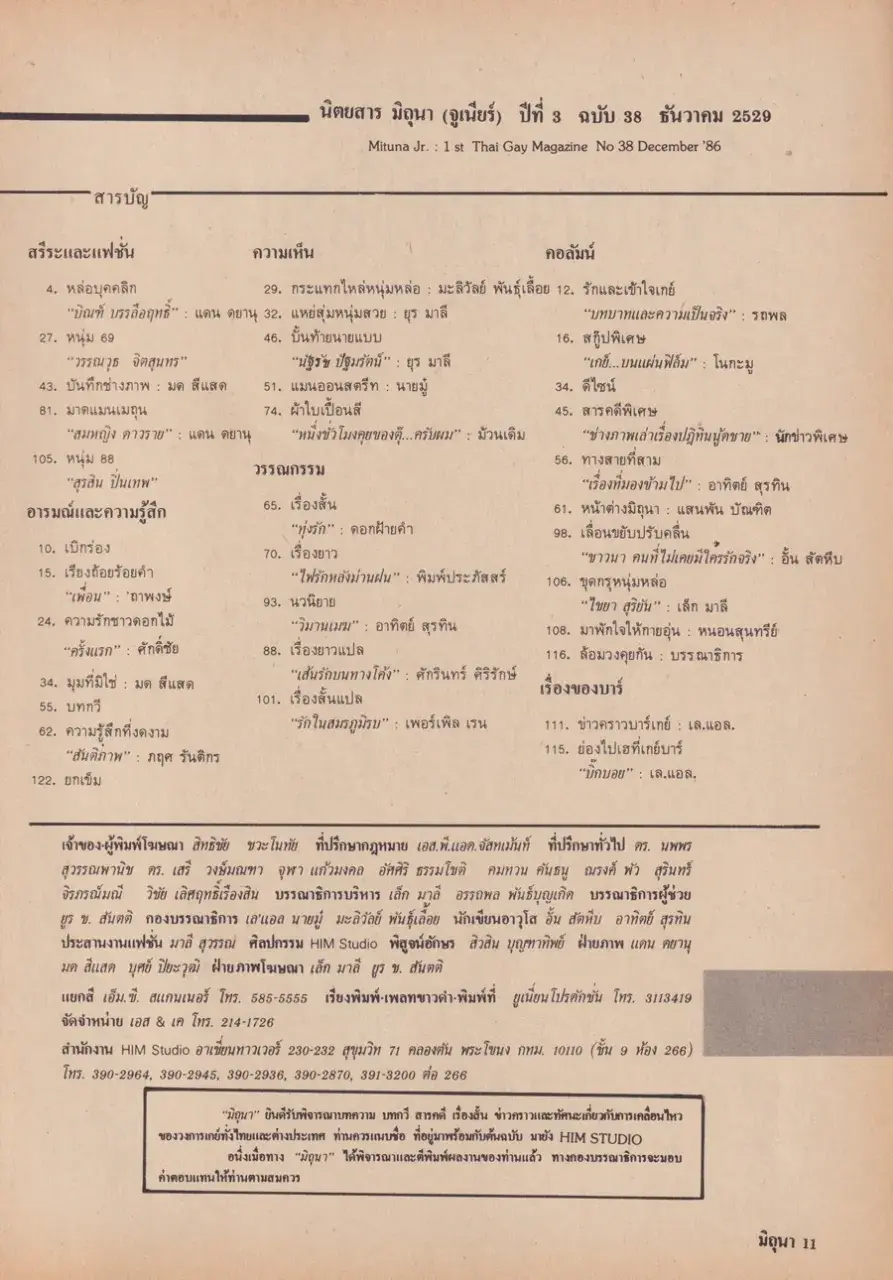 (วันวาน) บิณฑ์ บรรลือฤทธิ์ @ นิตยสาร มิถุนา (จูเนียร์) ปีที่ 3 ฉบับที่ 38 ธันวาคม 2529