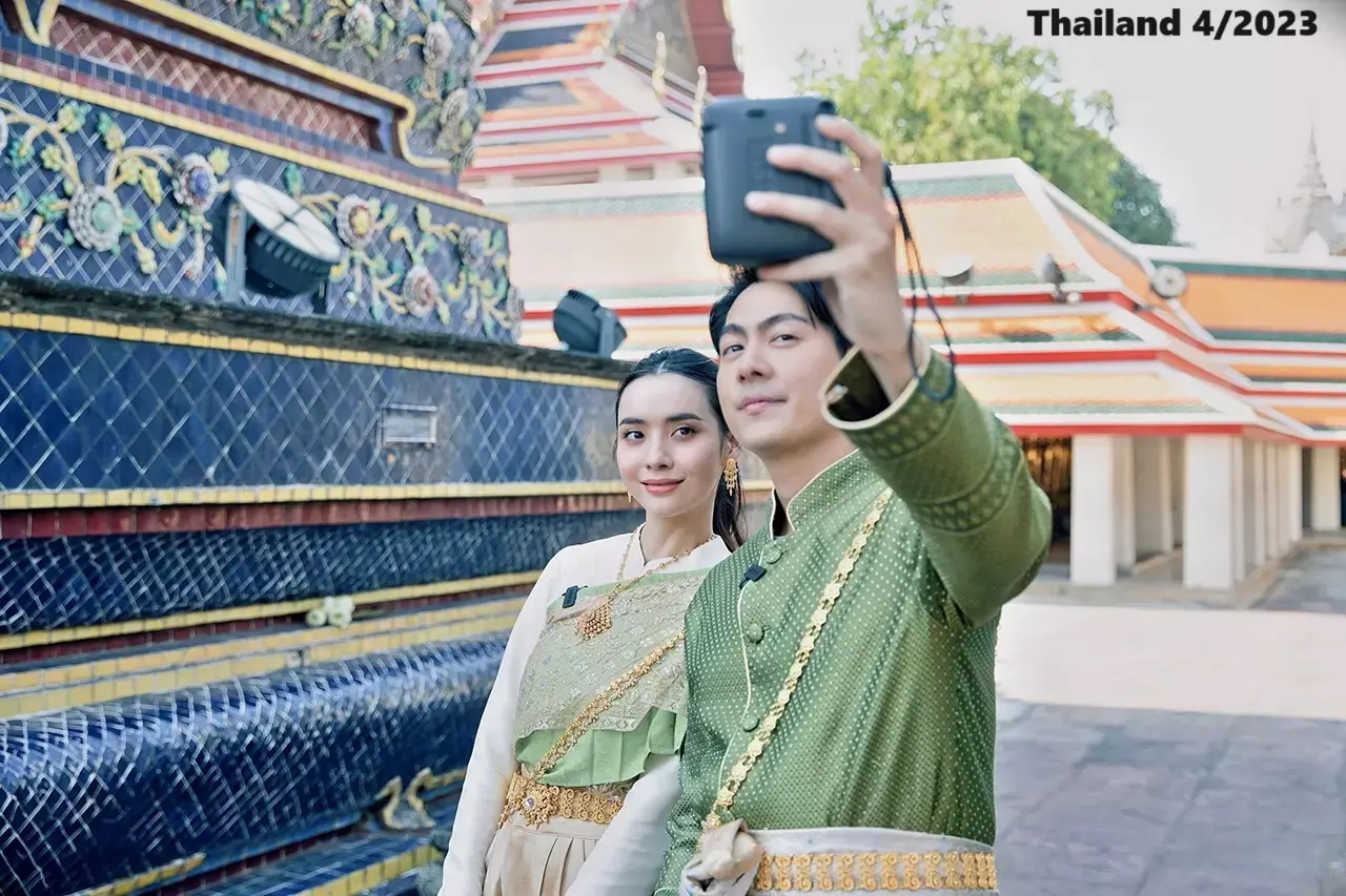 Mook and Bom in Thai Costumes 🇹🇭