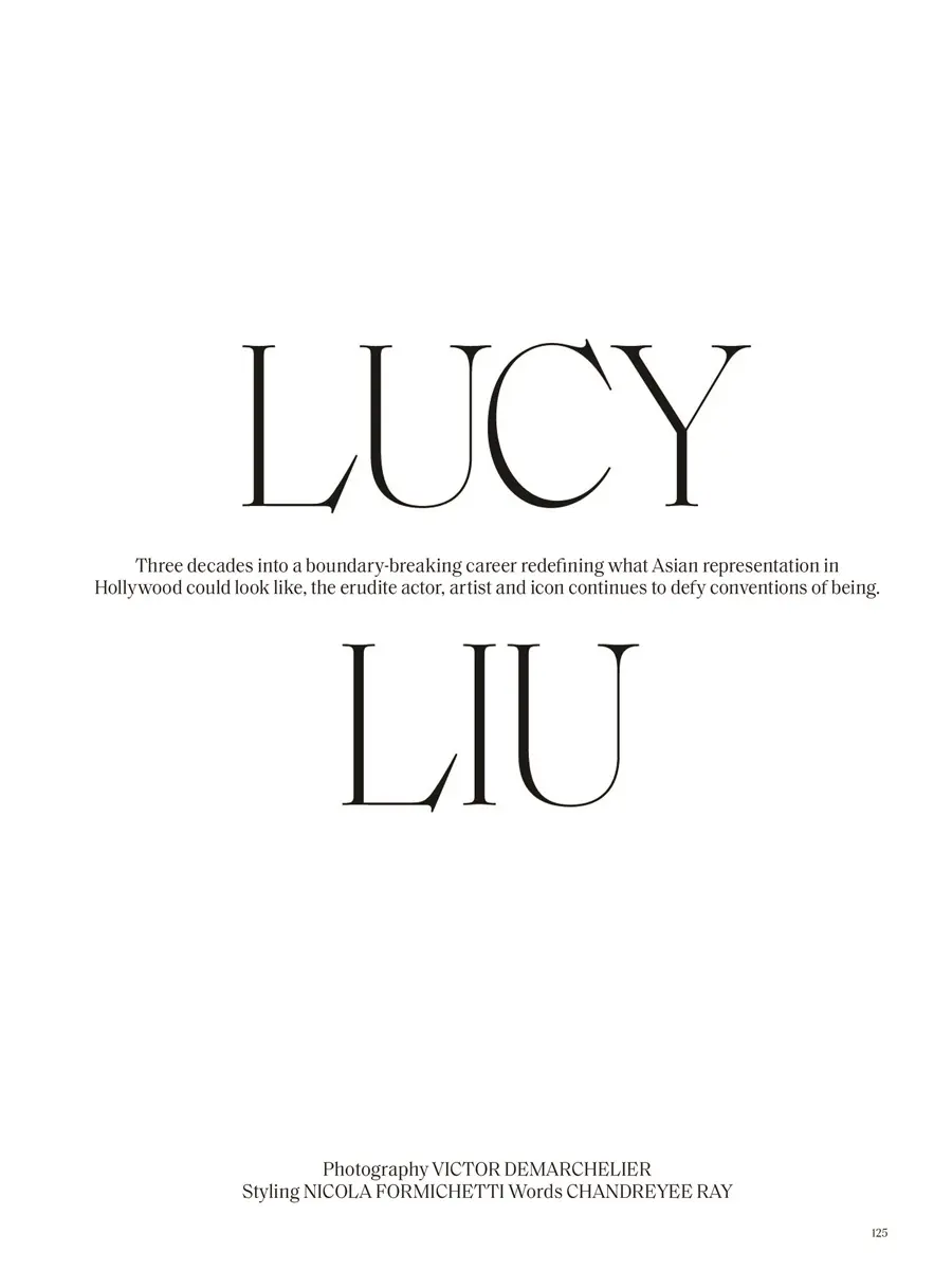 Lucy Liu @ VOGUE Singapore November 2024