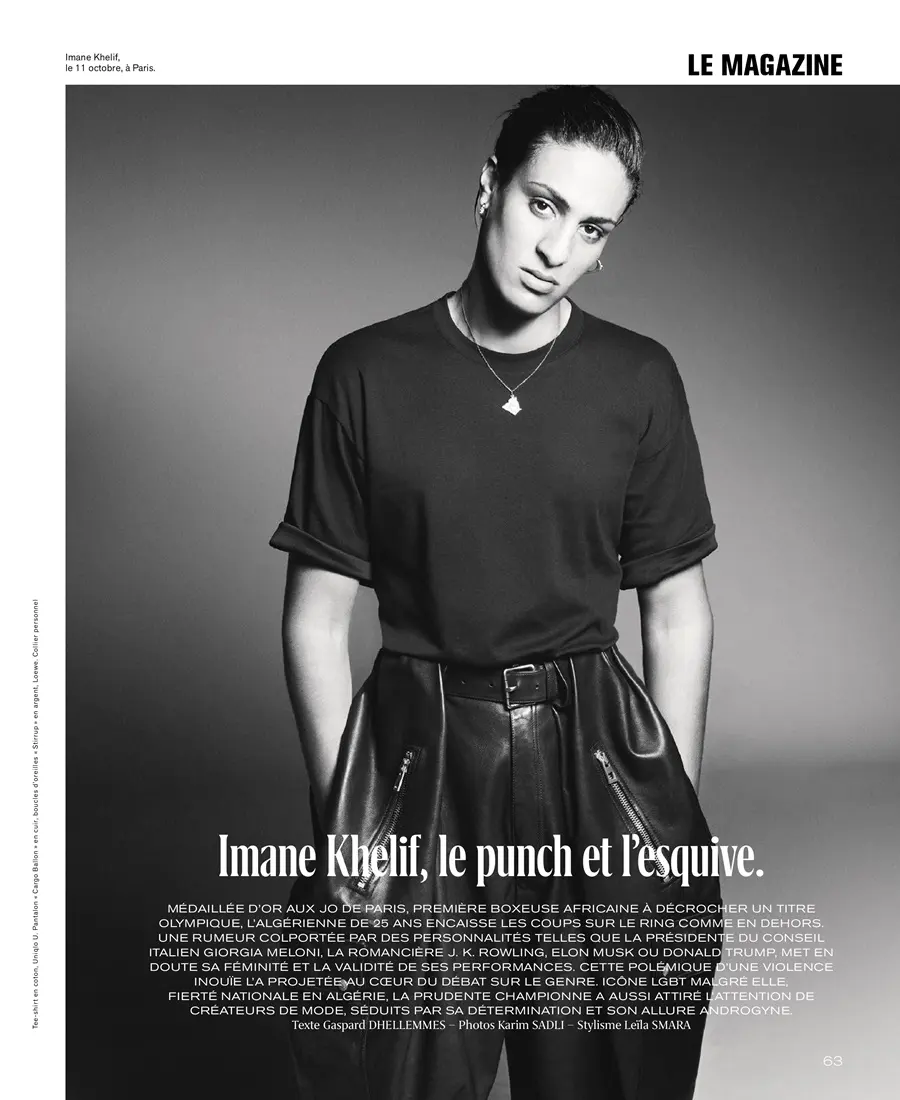 Imane Khelif @ M Le Magazine du Monde November 2024