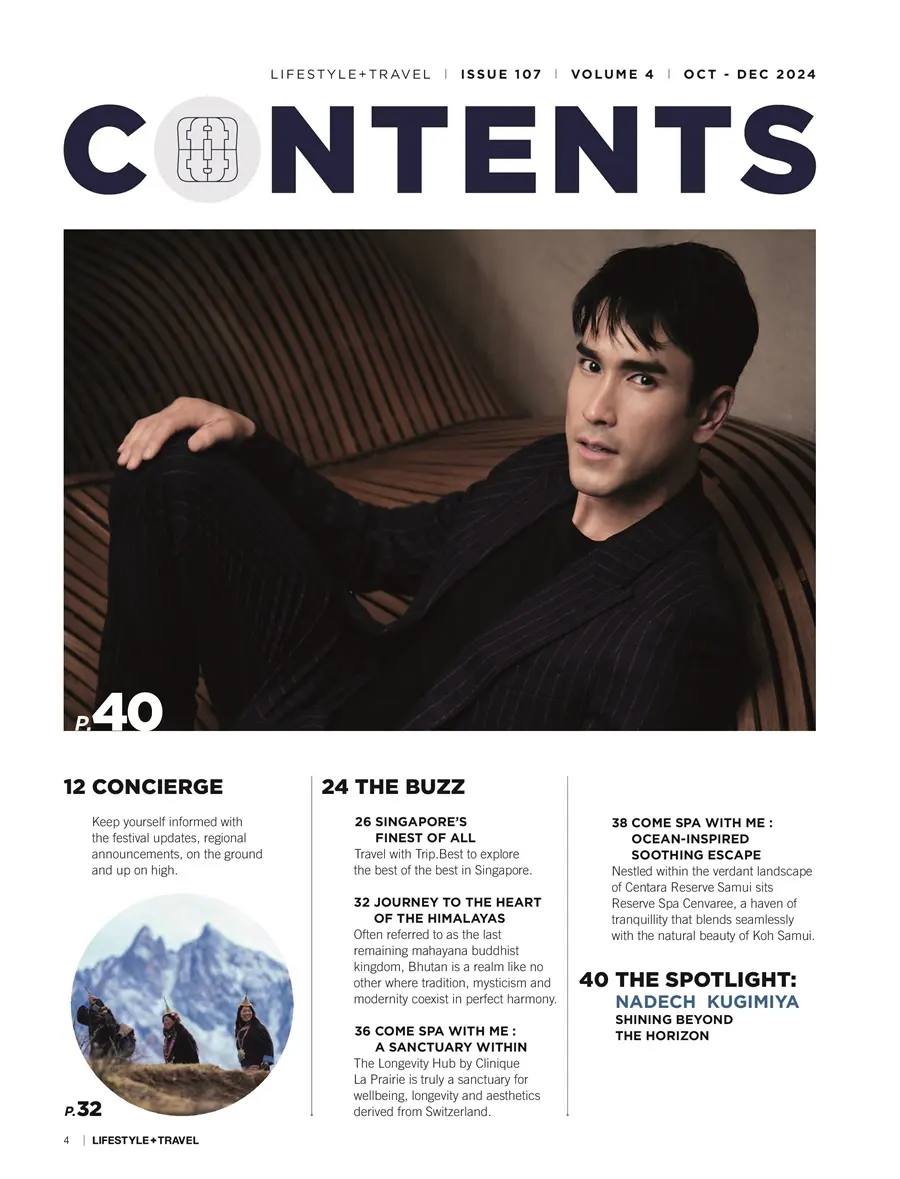 ณเดชน์ คูกิมิยะ @ LIFESTYLE+TRAVEL vol.4 issue 107 October-December 2024