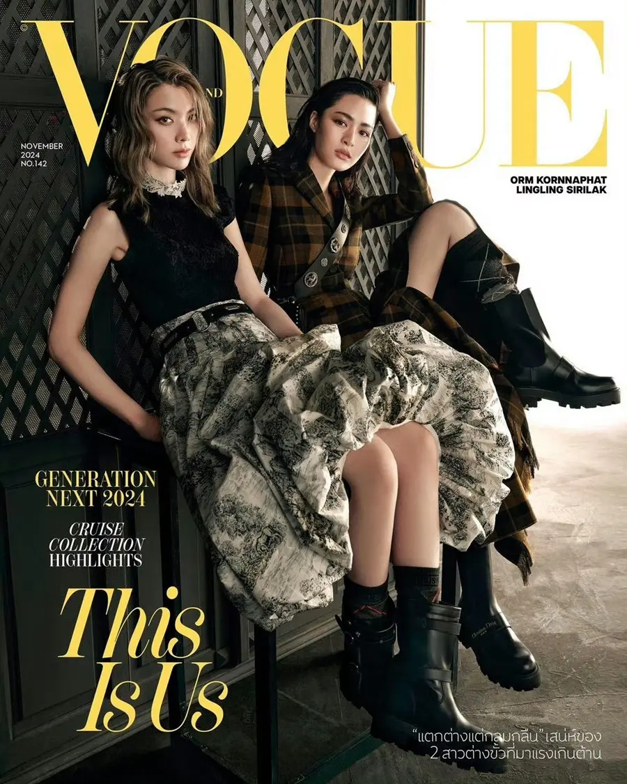 หลิงหลิง-ศิริลักษณ์ คอง & ออม กรณ์นภัส @ VOGUE Thailand November 2024