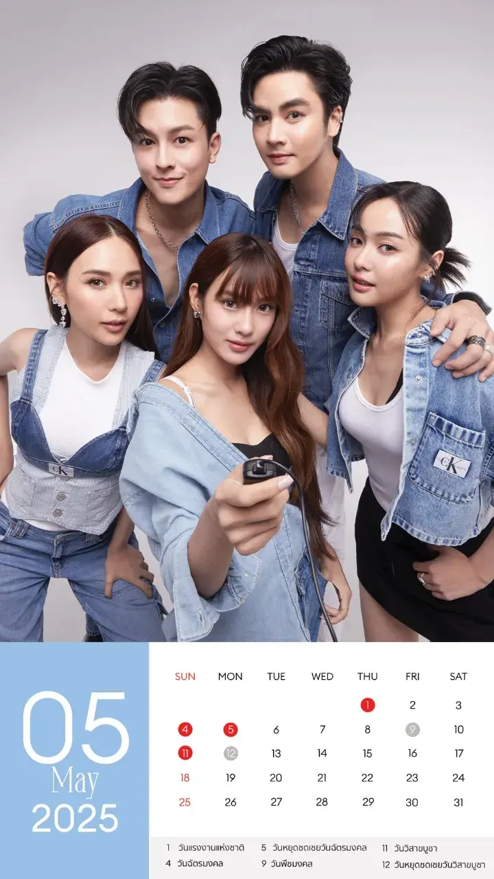 ปฏิทินปีใหม่ ช่อง 3 2568/2025