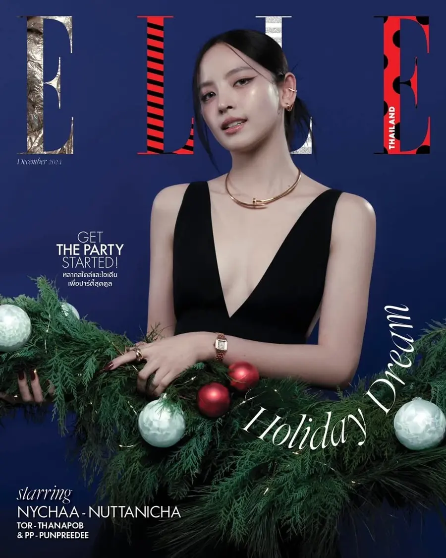 ต่อ ธนภพ,ณิชา ณัฏฐณิชา & พีพี ปุญญ์ปรีดี @ ELLE Thailand December 2024