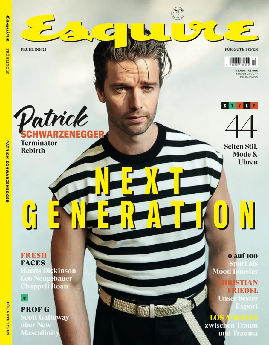 Patrick Schwarzenegger @ Esquire Germany March 2025