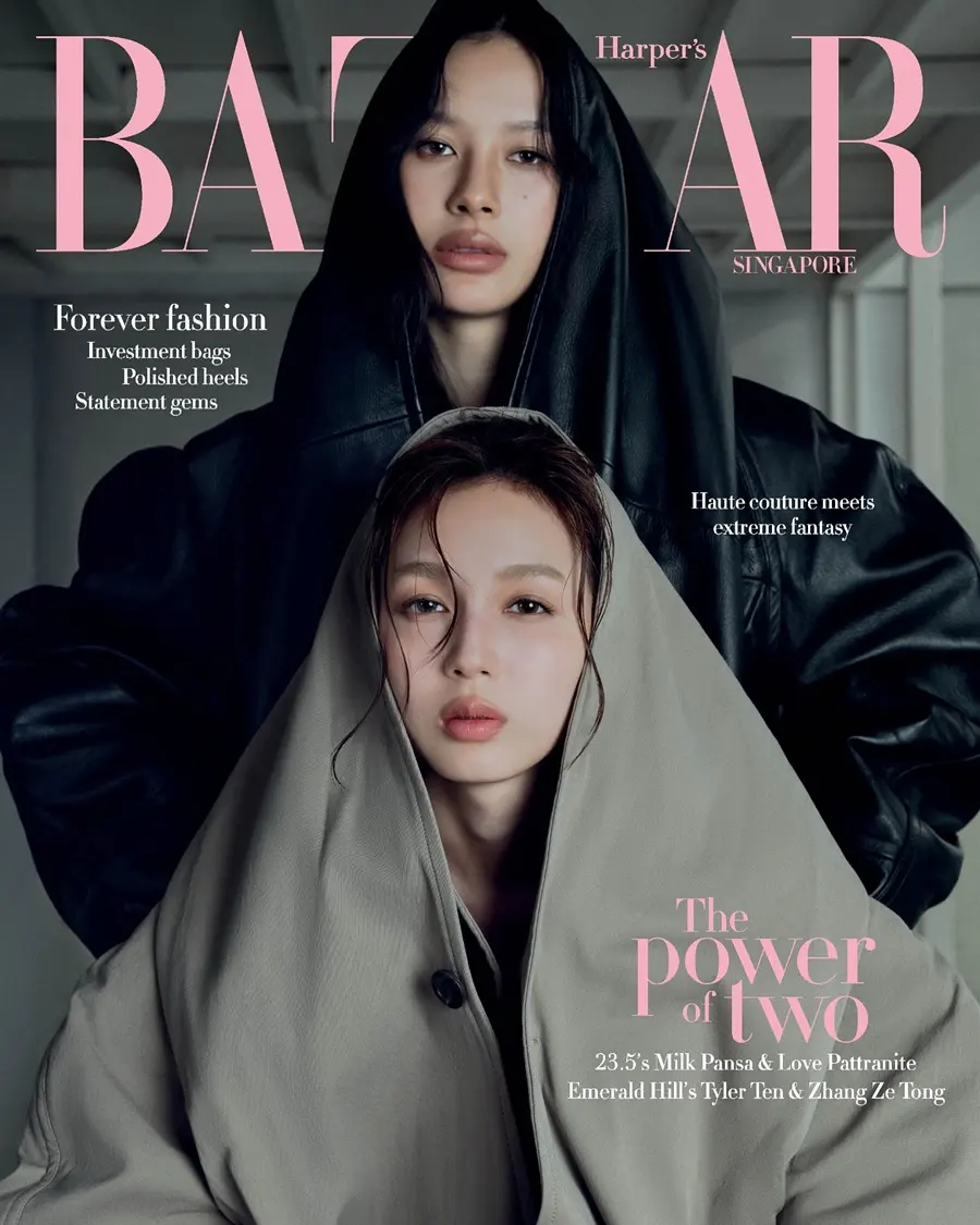 มิ้ลค์-พรรษา & เลิฟ-ภัทรานิษฐ์ @ Harper's BAZAAR Singapore April 2025