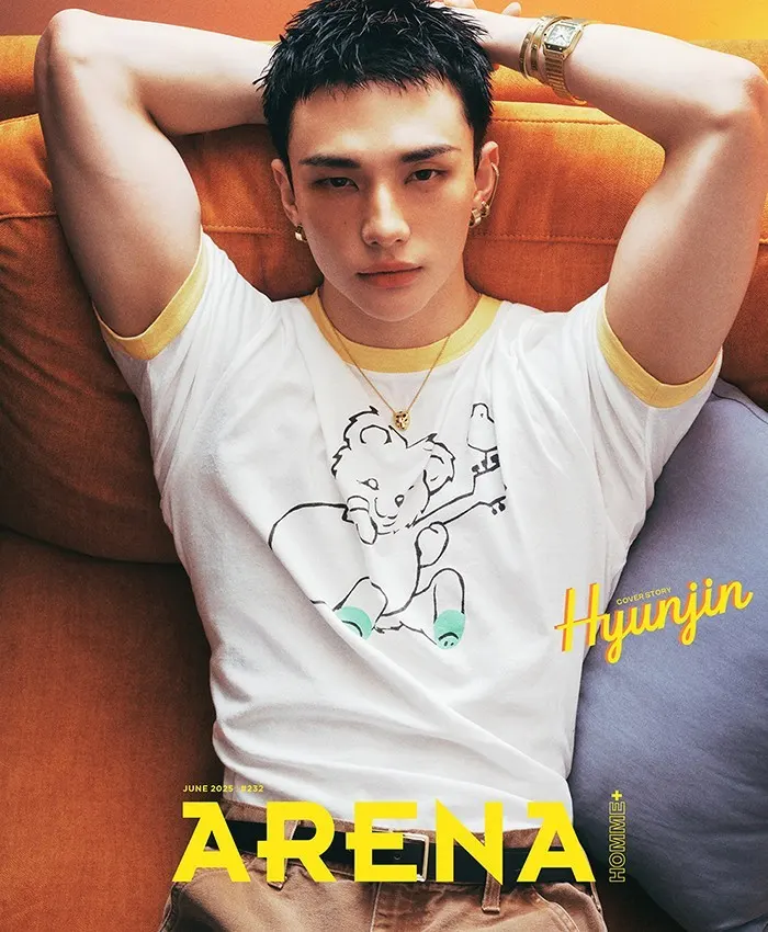 (Stray Kids) Hyunjin @ Arena HOMME+ Korea June 2025