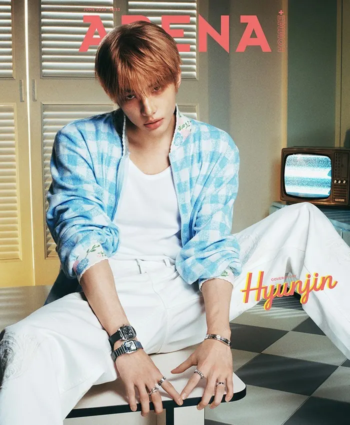 (Stray Kids) Hyunjin @ Arena HOMME+ Korea June 2025