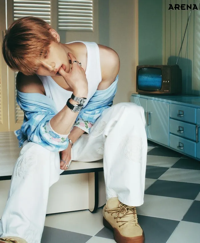 (Stray Kids) Hyunjin @ Arena HOMME+ Korea June 2025
