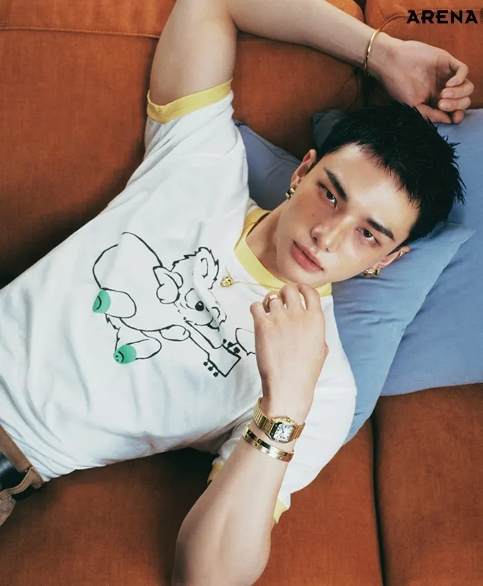 (Stray Kids) Hyunjin @ Arena HOMME+ Korea June 2025