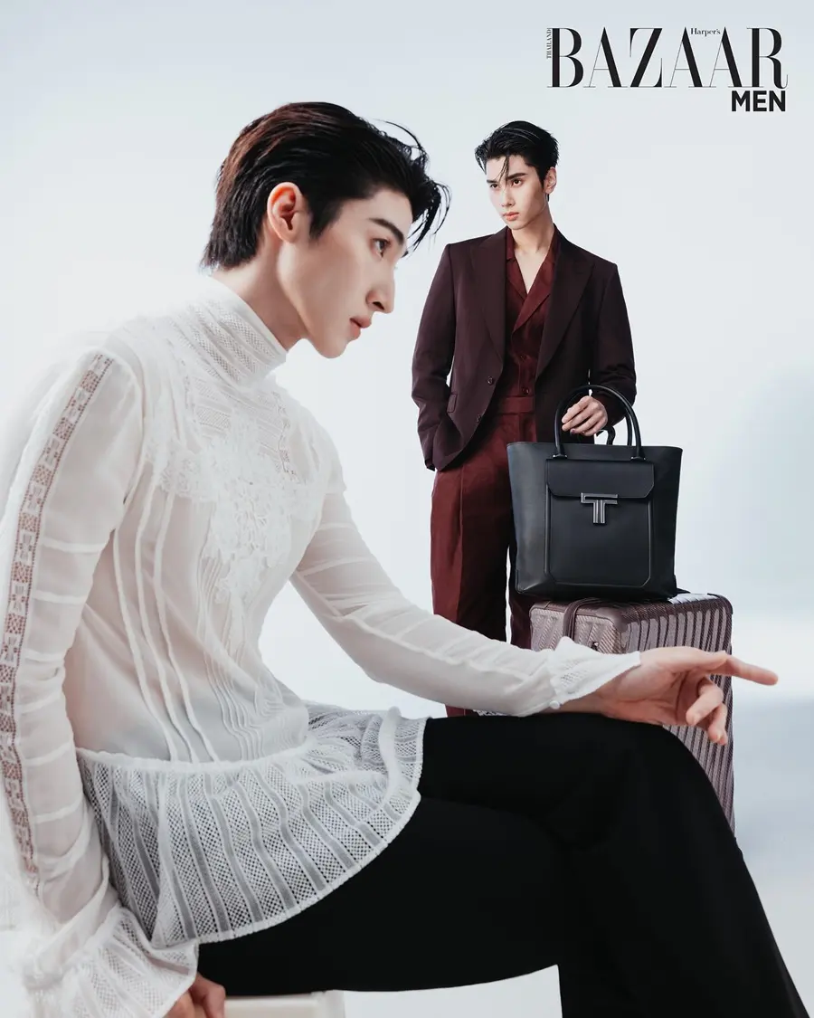 บลู-พงศ์ทิวัตถ์ & ดัง-ณัฎฐ์ฐชัย @ Harper's BAZAAR MEN Thailand May 2025