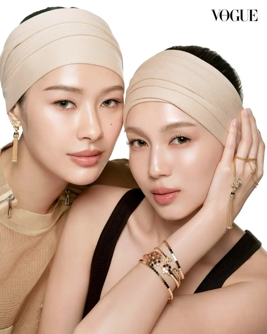 มิ้ลค์-พรรษา & เลิฟ-ภัทรานิษฐ์ @ VOGUE Thailand May 2025