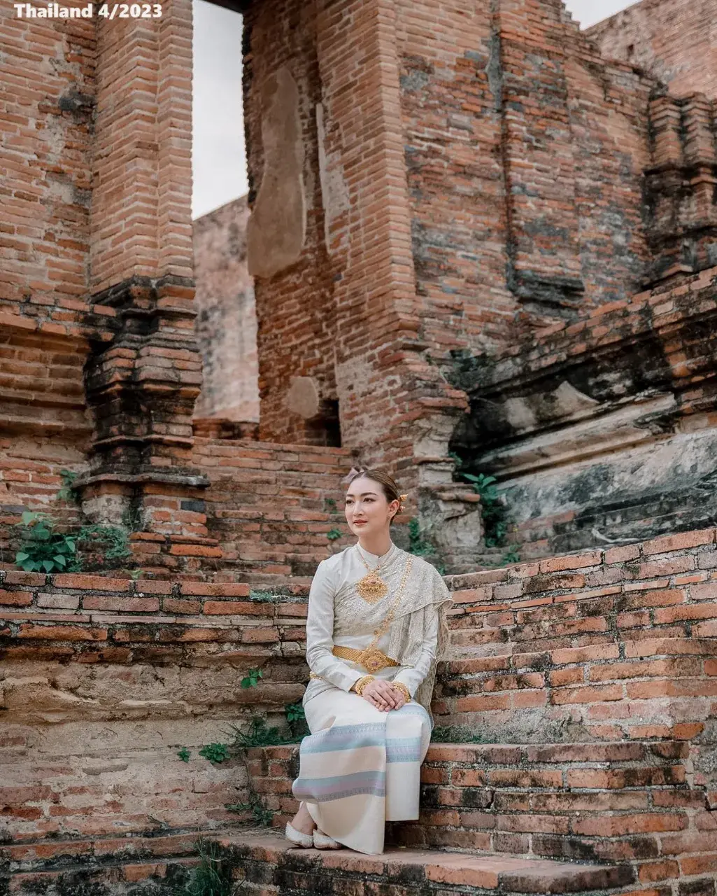 Pancake Khemanit in Thai Dress 🇹🇭