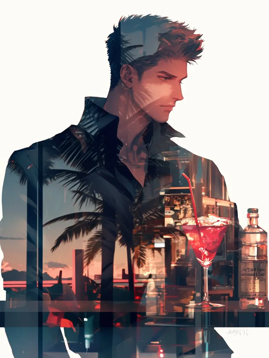 Double exposure image.