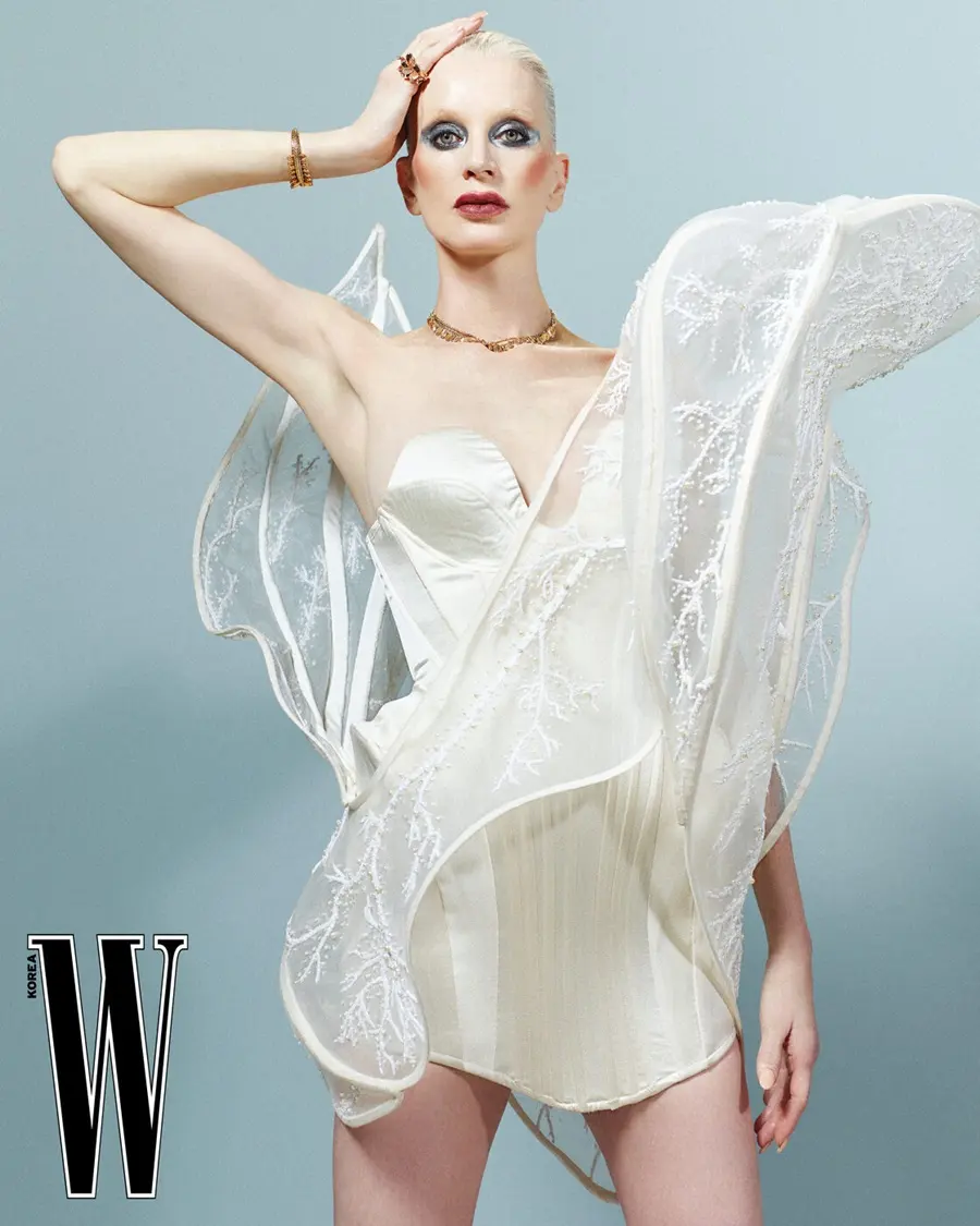 Kristen McMenamy @ W Korea August 2025