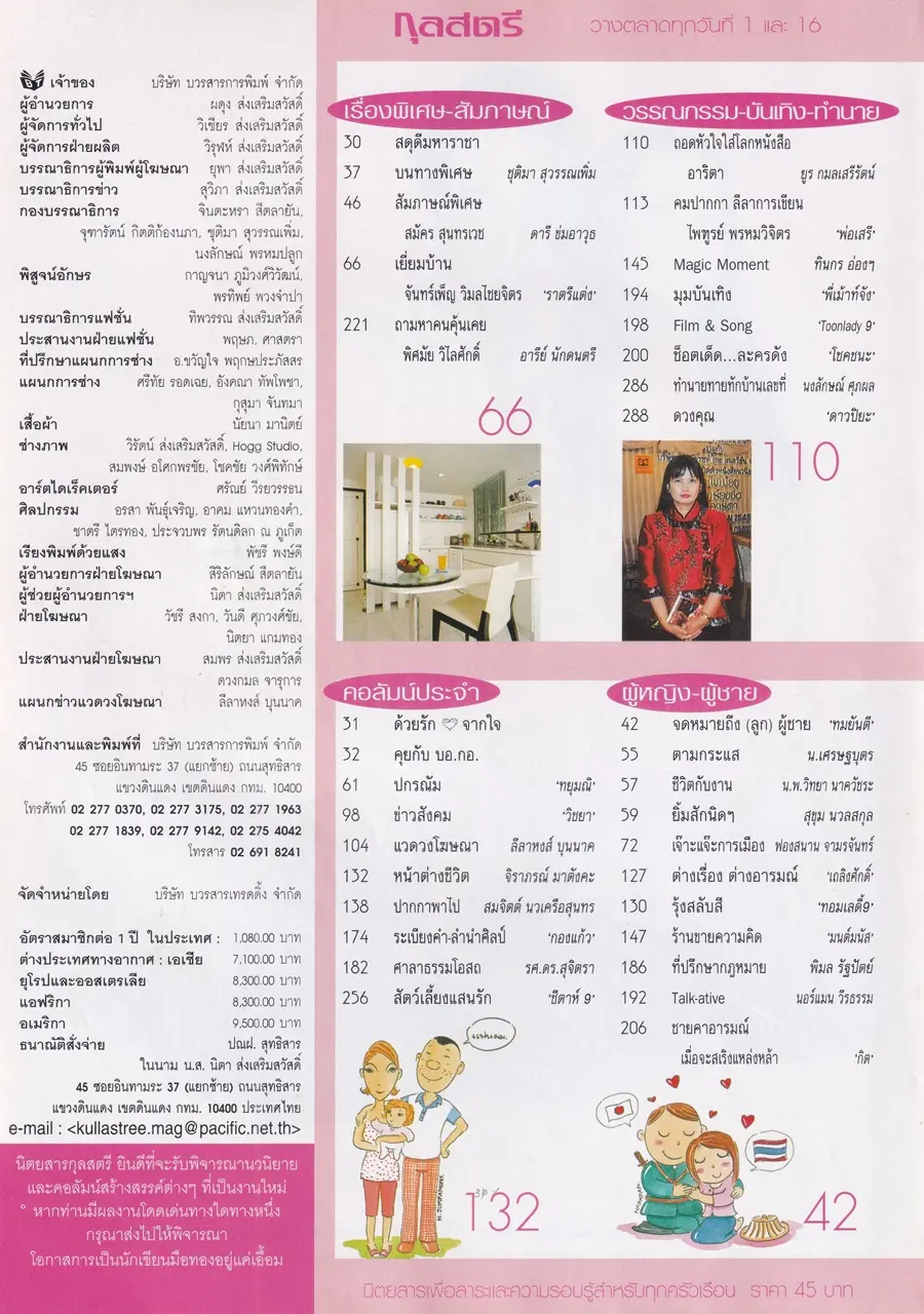 (วันวาน) นุ่น วรนุช & ป๋อ ณัฐวุฒิ @ นิตยสาร กุลสตรี ปีที่ 33 ฉบับที่ 771 ปักษ์หลัง กุมภาพันธ์ 2546