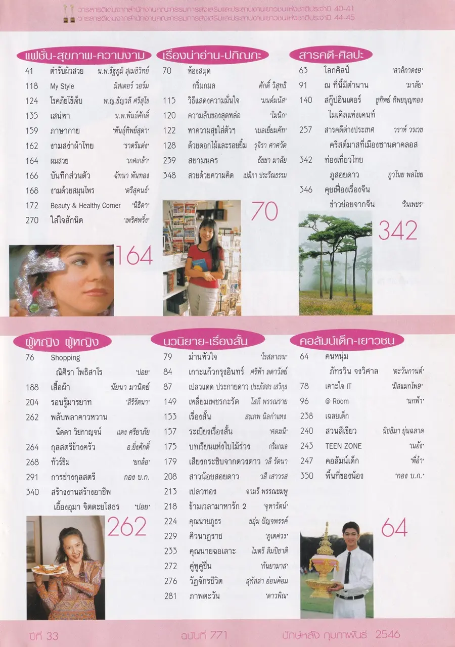 (วันวาน) นุ่น วรนุช & ป๋อ ณัฐวุฒิ @ นิตยสาร กุลสตรี ปีที่ 33 ฉบับที่ 771 ปักษ์หลัง กุมภาพันธ์ 2546
