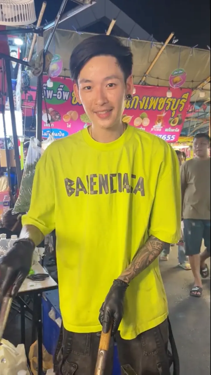 Cool and cute guys at work in Thailand.