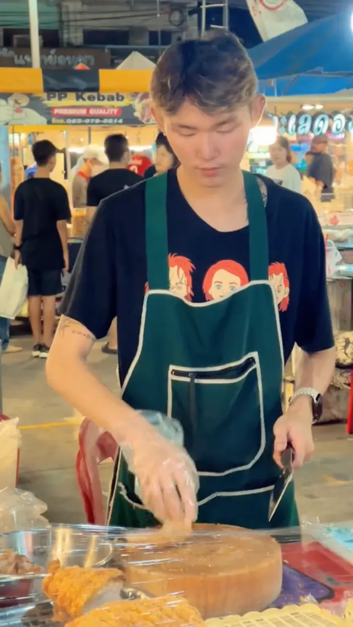 Cool and cute guys at work in Thailand.