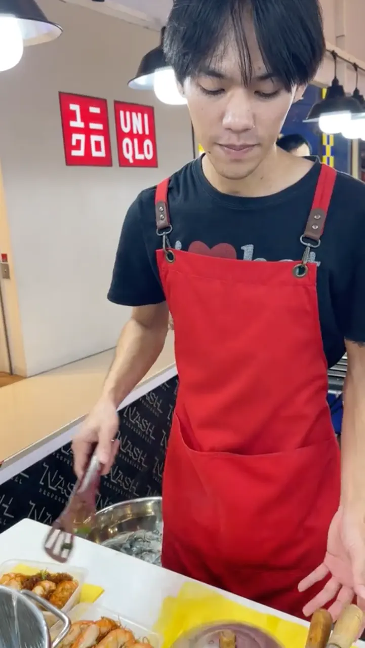 Cool and cute guys at work in Thailand.