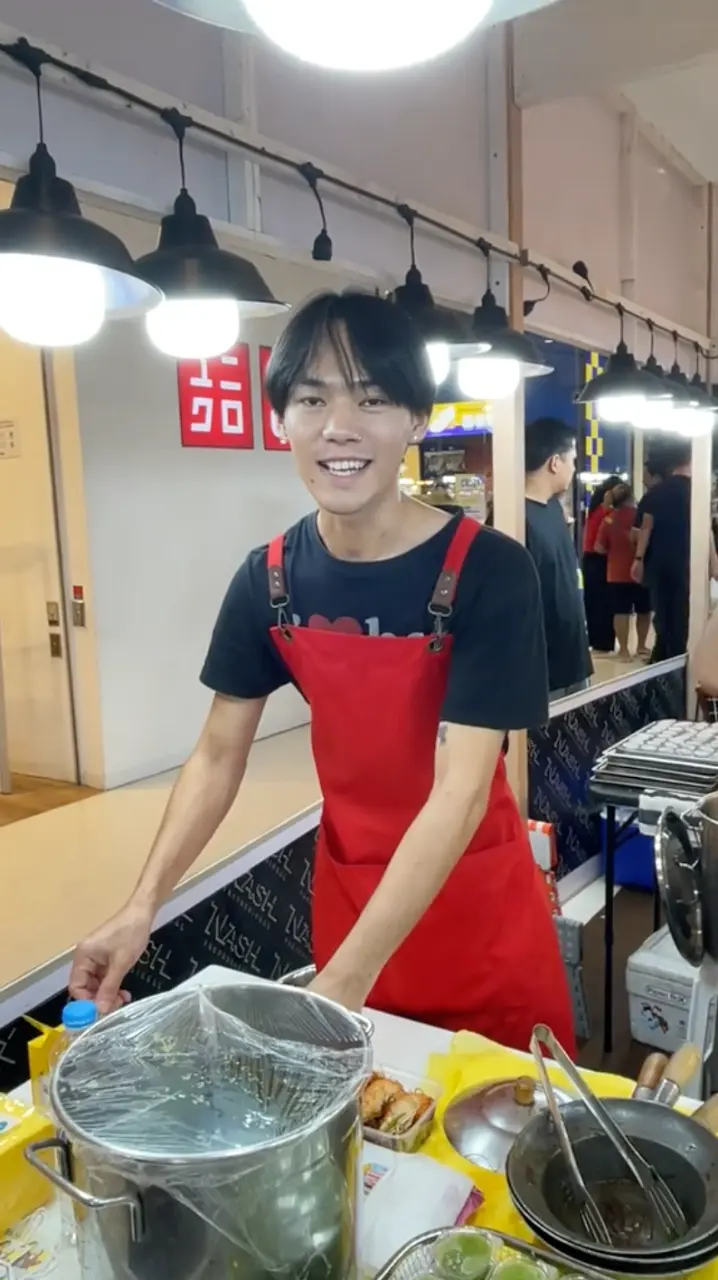 Cool and cute guys at work in Thailand.