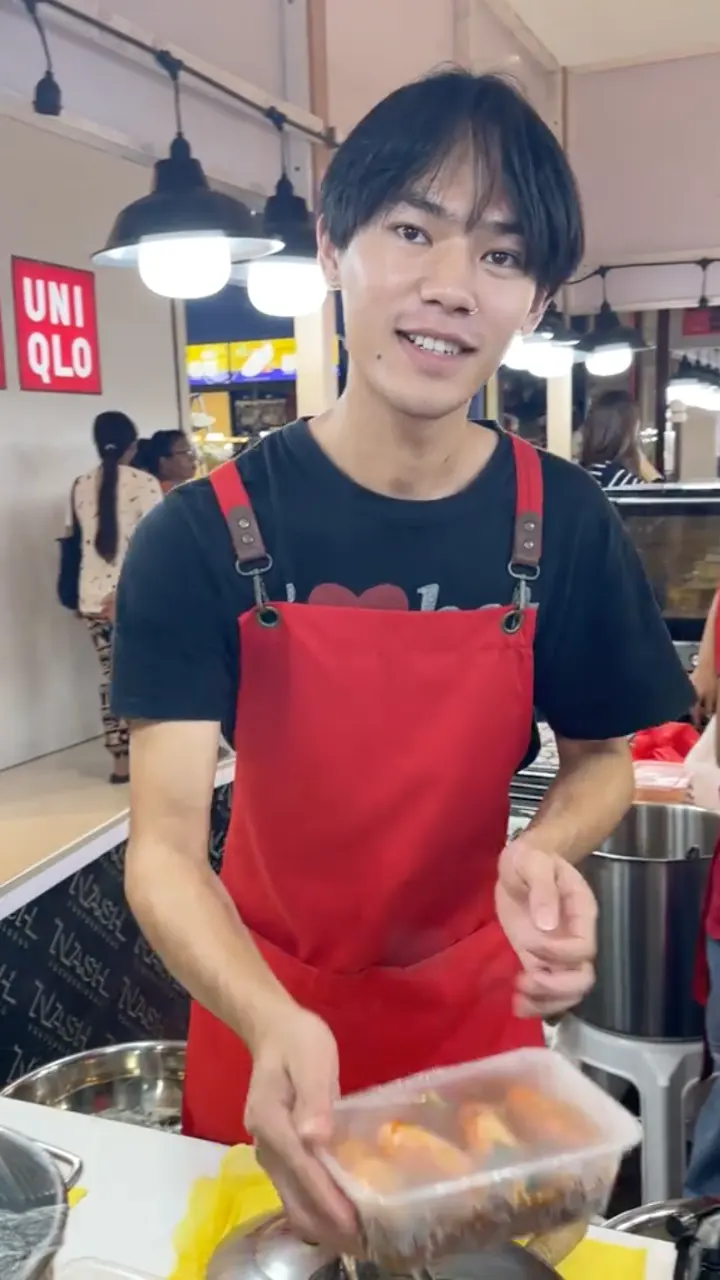 Cool and cute guys at work in Thailand.