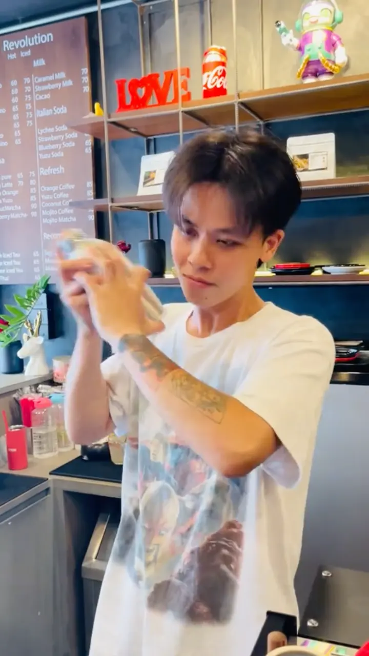 Cool and cute guys at work in Thailand.