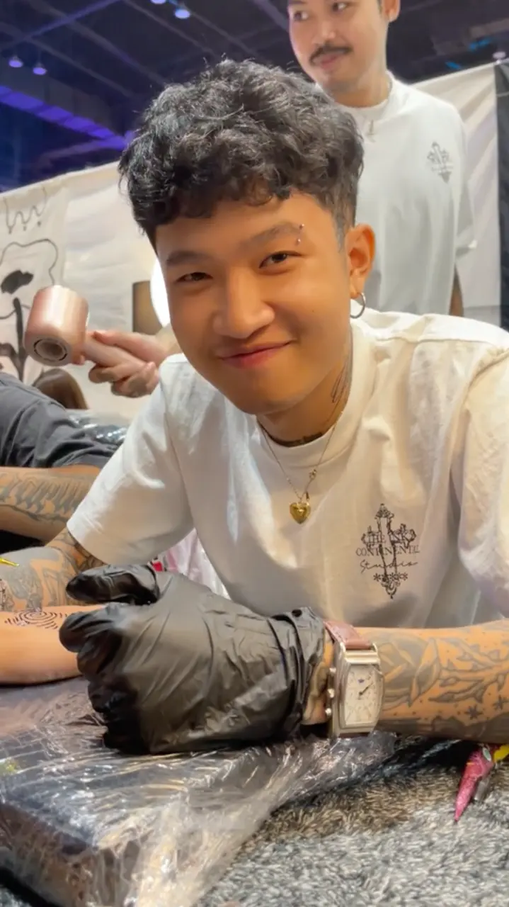 Cool and cute guys at work in Thailand.