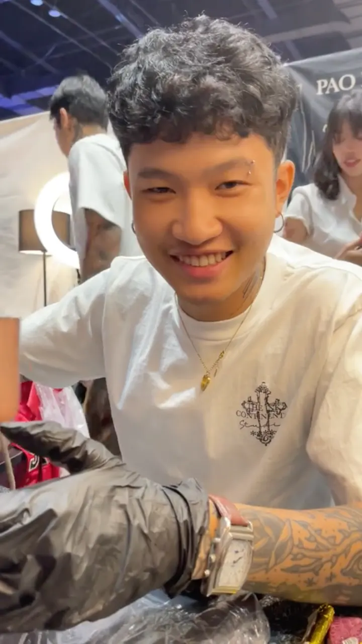 Cool and cute guys at work in Thailand.