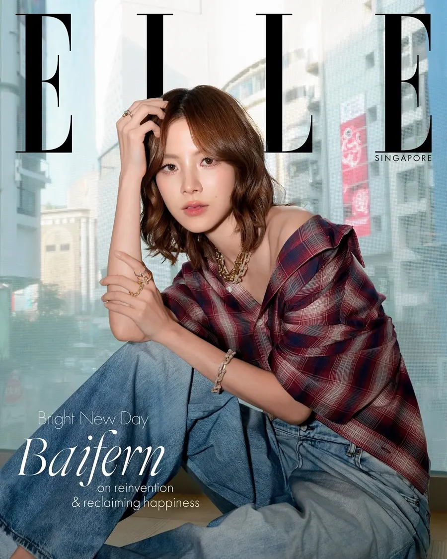 ใบเฟิร์น พิมพ์ชนก @ ELLE Singapore August 2025