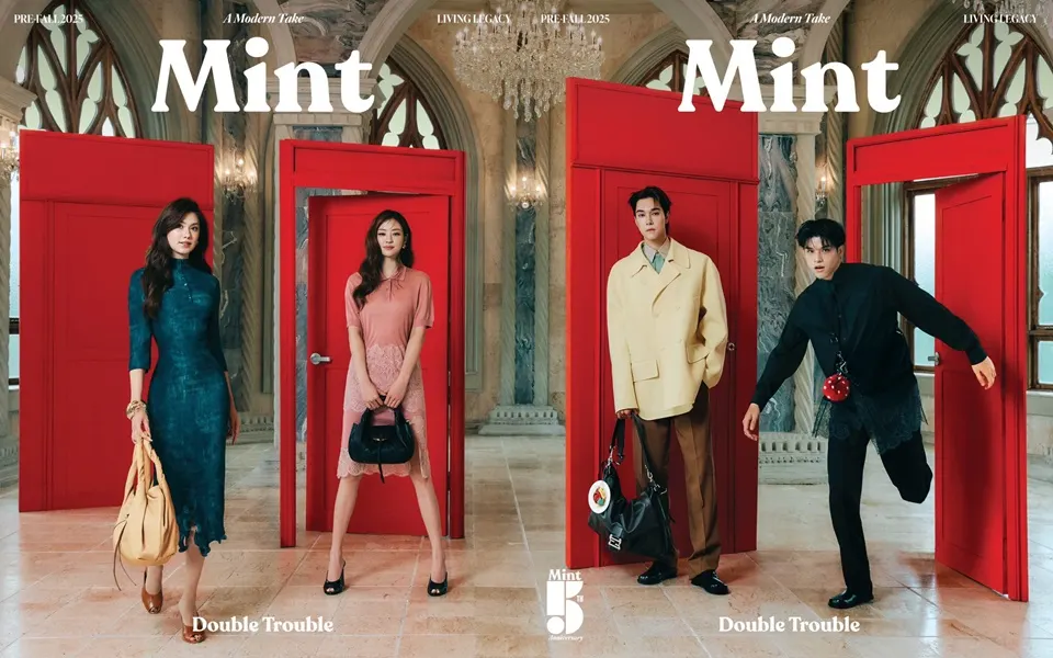 สกาย-วงศ์รวี , นานิ หิรัญกฤษฎิ์ , ลีน่า-ลลินา & หมิว-ณัชชา @ Mint Magazine Pre-Fall 2025