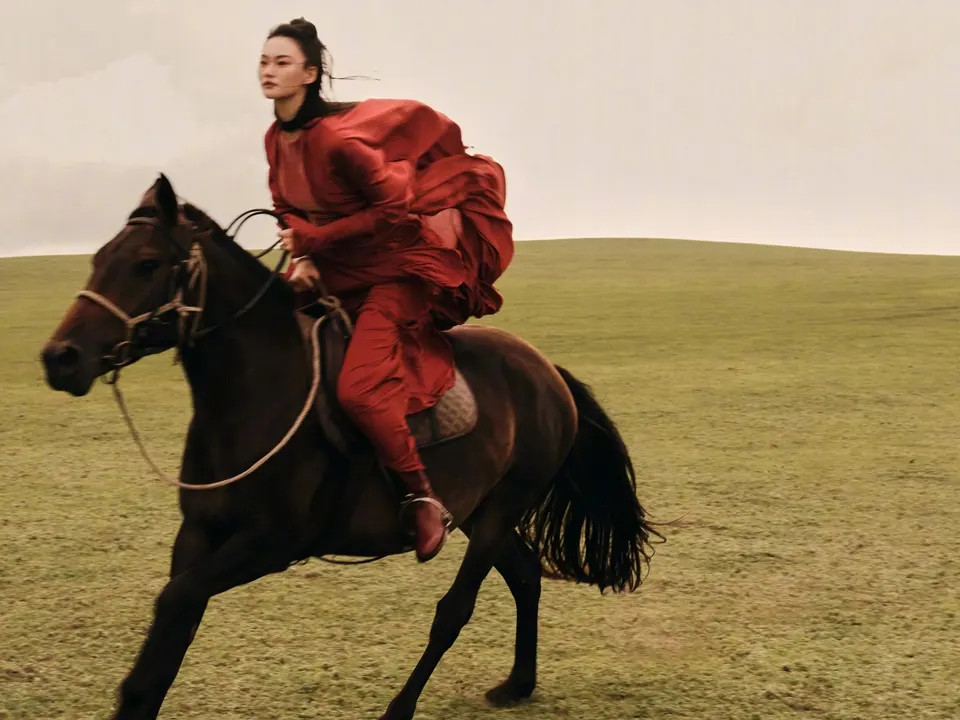 He Cong @ Harper's BAZAAR China October 2025