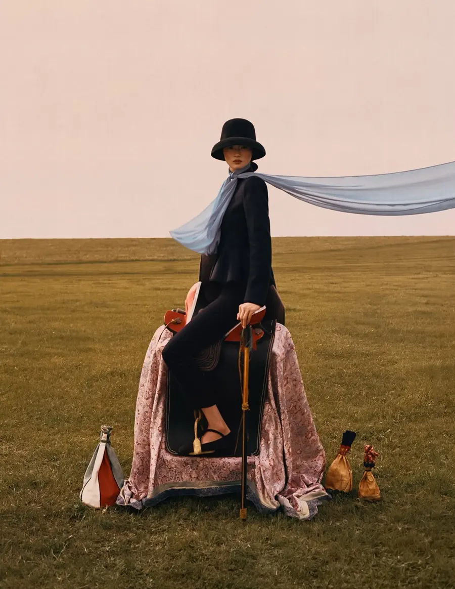 He Cong @ Harper's BAZAAR China October 2025