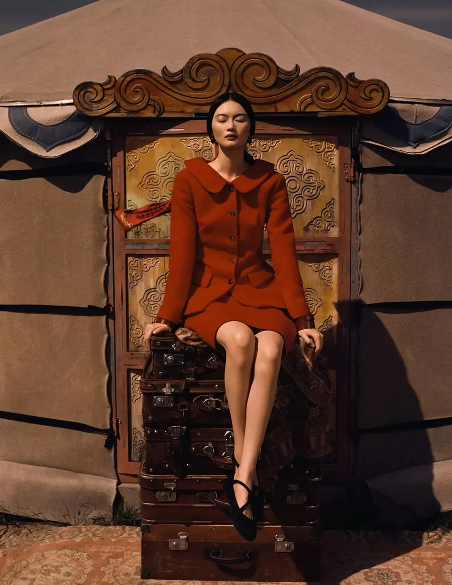 He Cong @ Harper's BAZAAR China October 2025