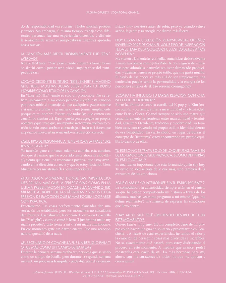 Jennie @ ELLE Mexico October 2025