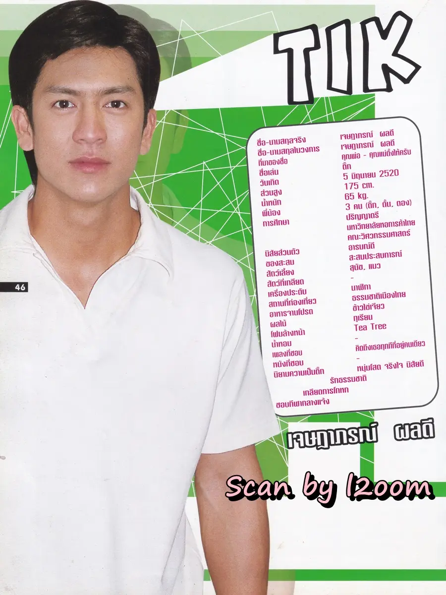 (วันวาน) ติ๊ก-เจษฎาภรณ์ @ นิตยสาร iDee no.14 November 2004