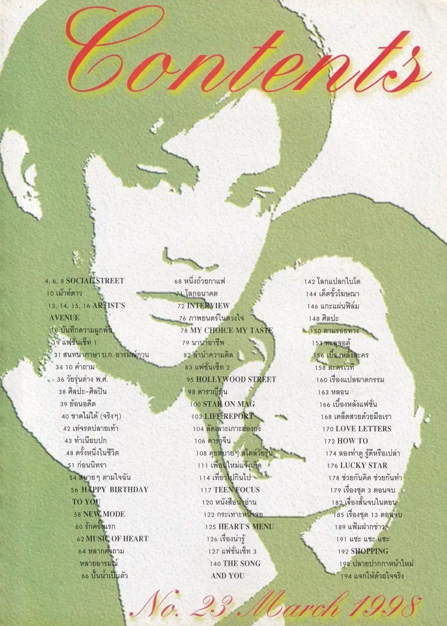 (วันวาน) มอส ปฏิภาณ & อ้อม สุนิสา @ HEART Magazine no.23 March 1998