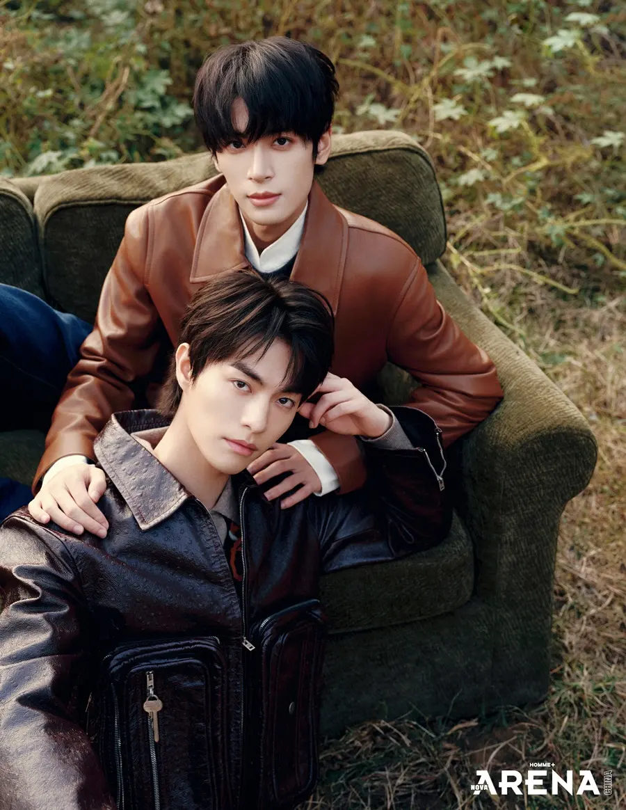 Zhang Zhexu & Mi Jin @ Arena HOMME+ China October 2025