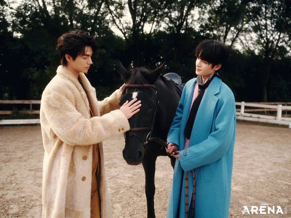 Zhang Zhexu & Mi Jin @ Arena HOMME+ China October 2025