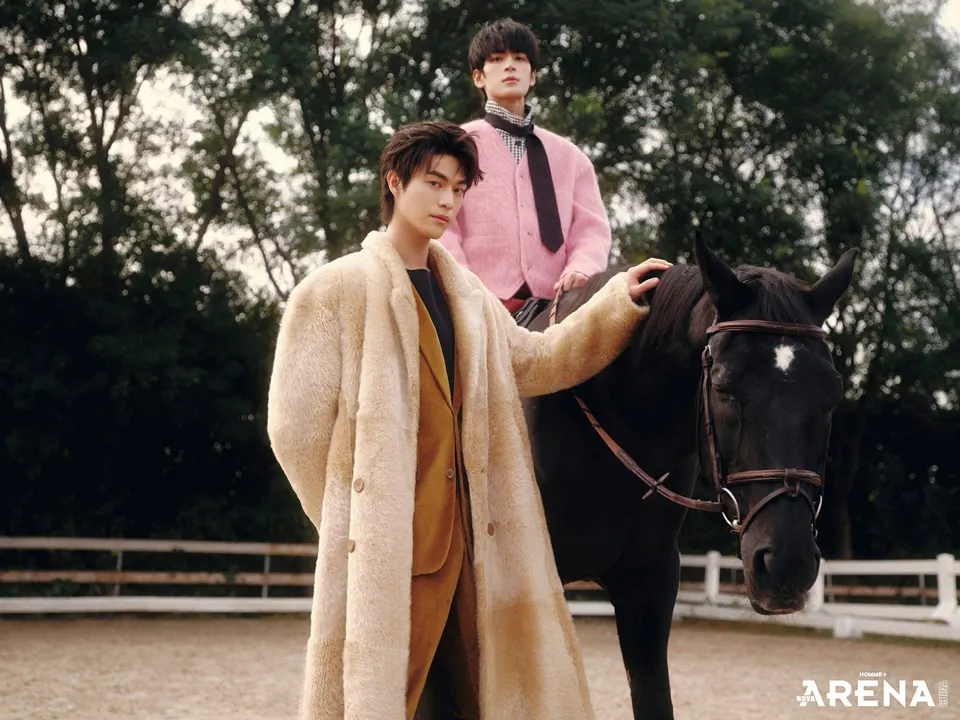 Zhang Zhexu & Mi Jin @ Arena HOMME+ China October 2025