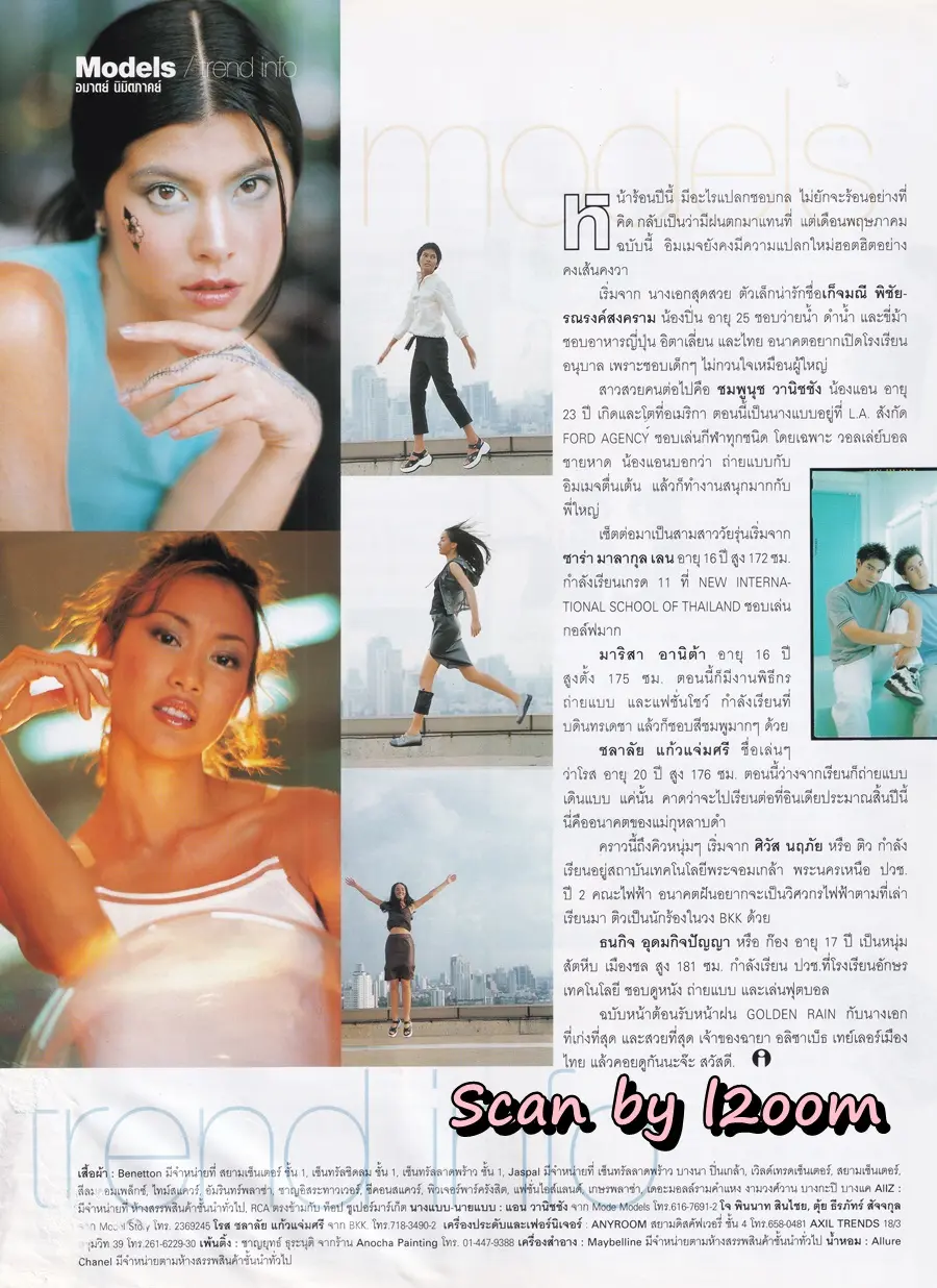 (วันวาน) ปิ่น เก็จมณี & แอน ชมพูนุช @ IMAGE vol.12 no.5 May 1999