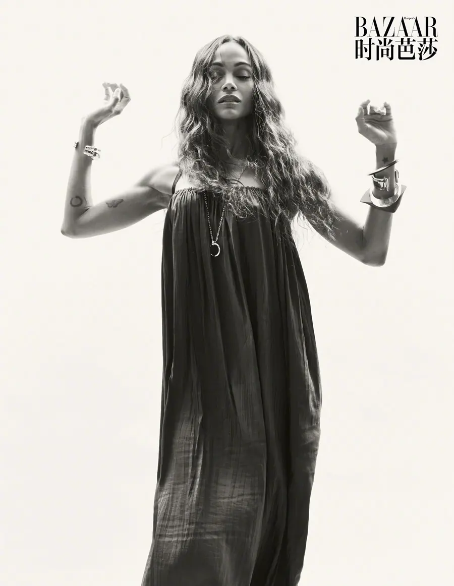 Zoe Salda&ntilde;a @ Harper's BAZAAR China December 2025