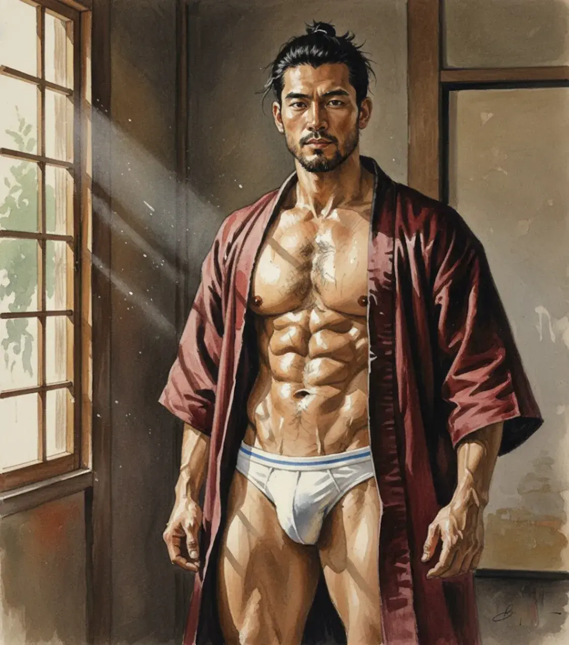 Another man with painting