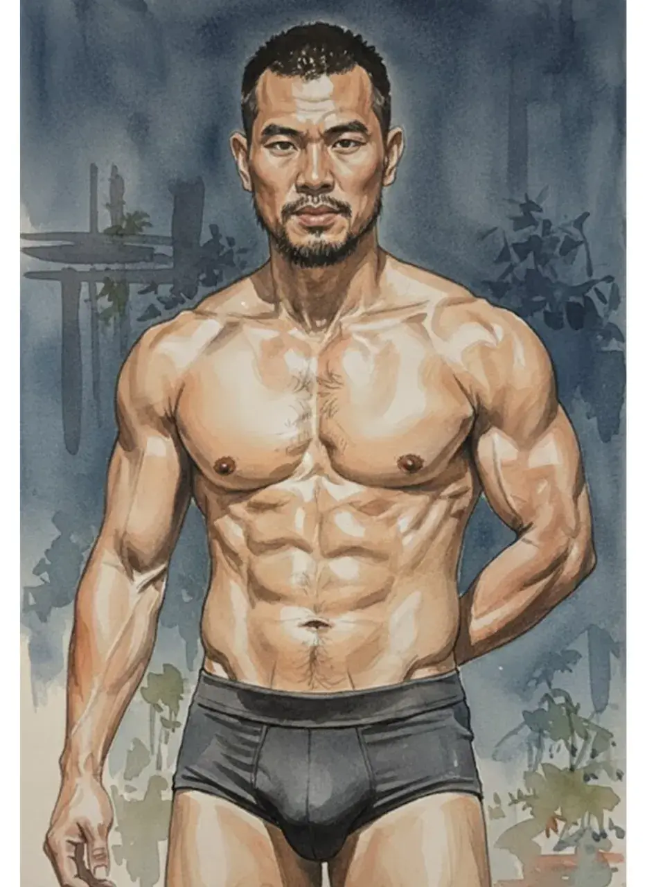 Another man with painting