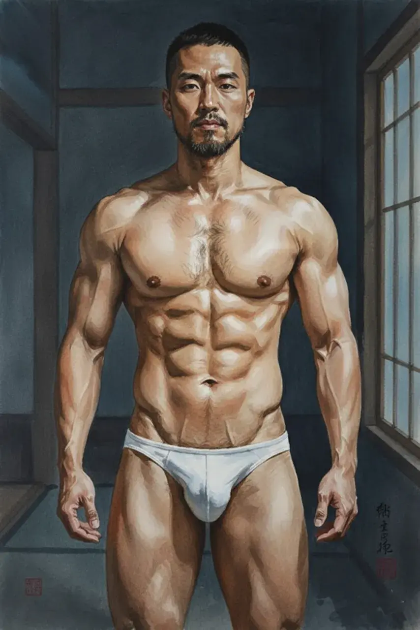 Another man with painting