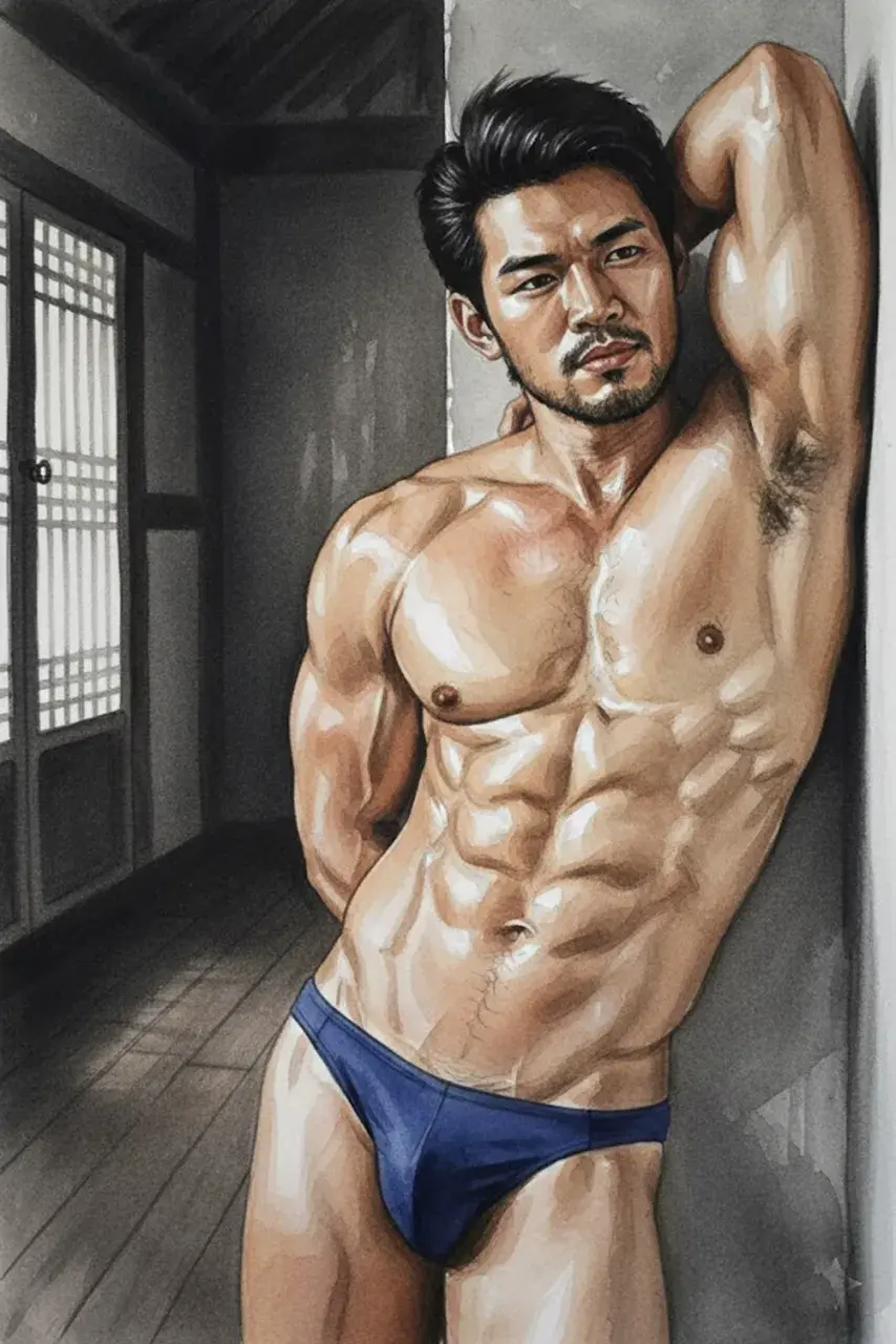 Another man with painting