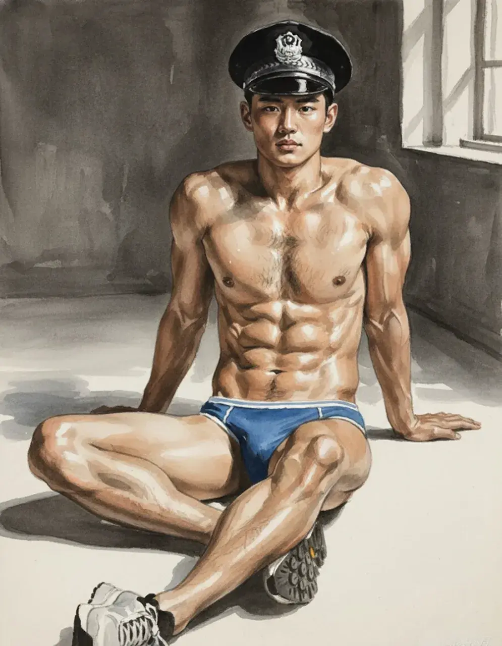 Another man with painting