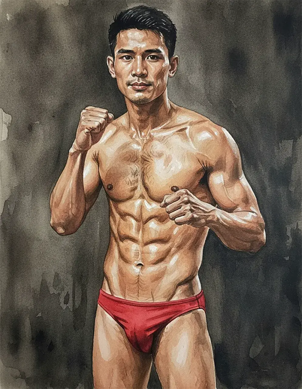 Another man with painting