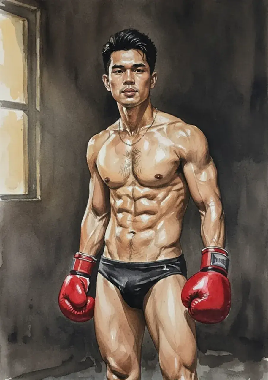 Another man with painting